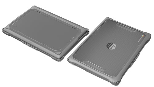 MAXCases EXTREME SHELL-F2 SLIDE CASE FÜR HP FORTIS CHROMEBOOK G11 14 (GRAU/KLAR)