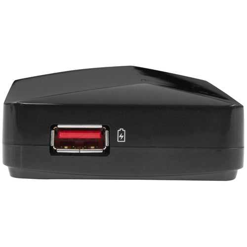 4-Port USB 3.0 Hub with 2.4A Charging Port Black