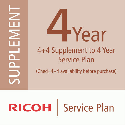 Ricoh 4+4 Supplement to 4 Year Service Plan