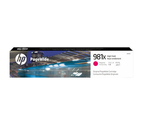 HP 981X Tintenpatrone Magenta mit hoher Reichweite – 10.000 Seiten – PageWide