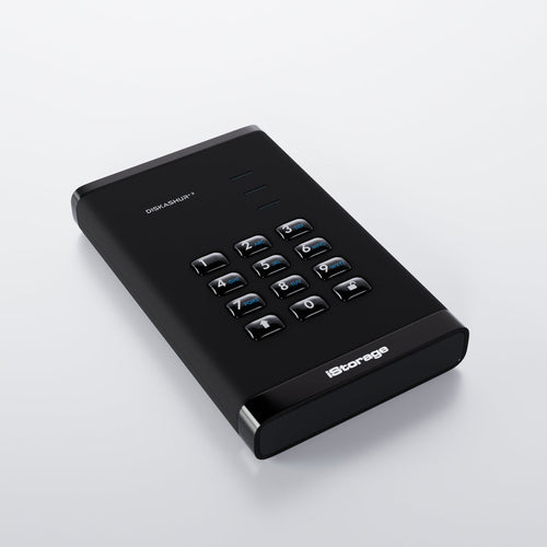 8TB iStorage diskAshur3 Hardware-verschlüsselte SSD USB Typ-C 448MB/s Passwortschutz