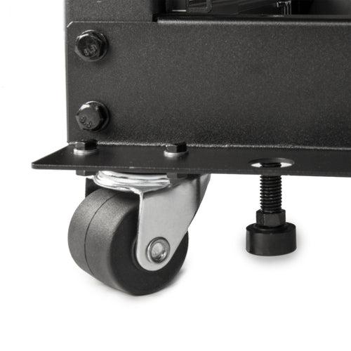 18U Freestanding Rack Cabinet with Adjustable Feet and Castor Wheels