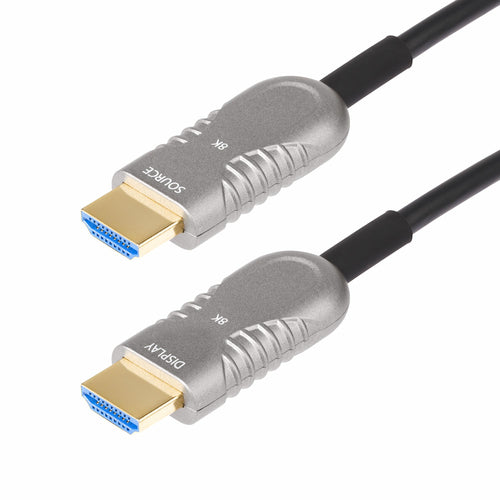 8K HDMI 2.1 Hybrid-Aktiv-Glasfaserkabel 9,14m 48Gbps AOC Plenum Rated