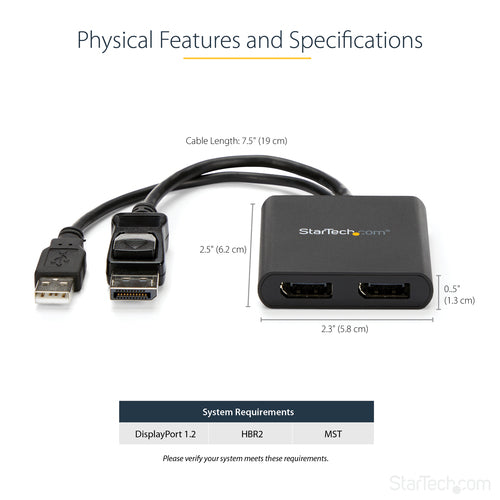 StarTech.com MSTDP122DP video splitter
