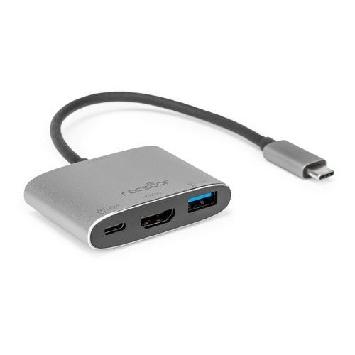 USB-C Multiport Adapter Rocstor HDMI 4K 5000Mbit/s Portable