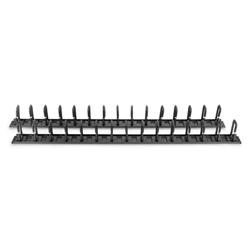 Kabelmanagement-Panel Rocstor Kunststoff Stahl Schwarz 2er-Pack