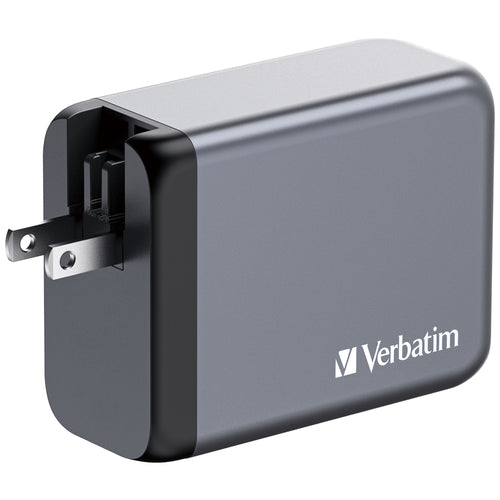 200W GaN-Ladegerät Verbatim GNC-200 USB-C PD 100W Schwarz Grau