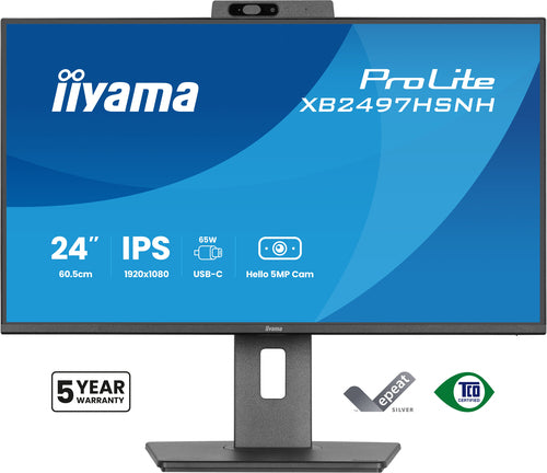 iiyama ProLite XB2497HSNH-B1 24IN IPS LCD 4MS 1920X1080 350CD/M2 HDMI/DP/USB 2 computer monitor