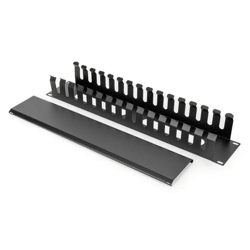Cable Management Panel Rocstor Y10E044-B1 Plastic Steel Black 898g