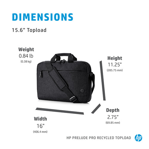 Laptop Bag HP Prelude Pro Recycle 15.6-Inch Lightweight Eco-Friendly