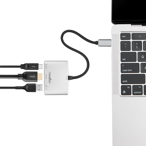 USB-C Multiport Adapter Rocstor HDMI 4K 5000Mbit/s Portable