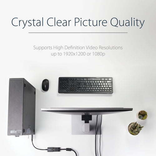 StarTech.com DisplayPort to VGA Adapter - Active DP to VGA Converter - 1080p