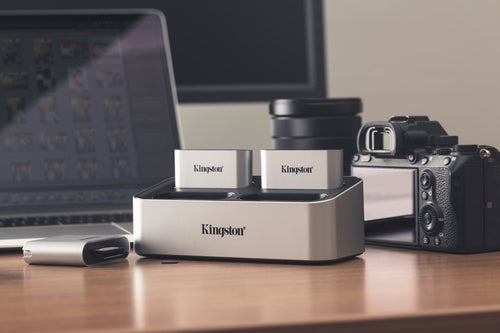 Kingston Workflow SD Reader - USB3.2 Gen1, Dual-Slot, SDHC/SDXC Compatible, Black/Silver