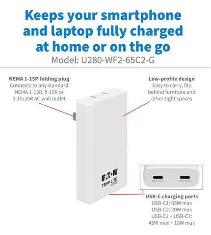 Eaton U280-WF2-65C2-G mobile device charger
