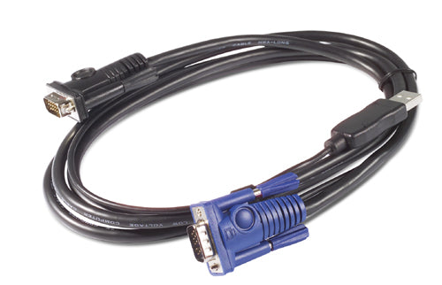 KVM Cable APC AP5253 6 Feet USB-A to VGA Black