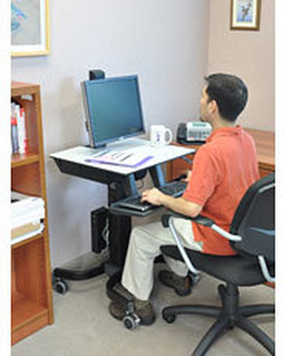 Ergotron WorkFit-C, Single HD Sit-Stand Workstation