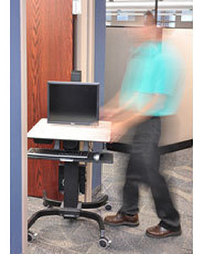 Ergotron WorkFit-C, Single LD Sit-Stand Workstation