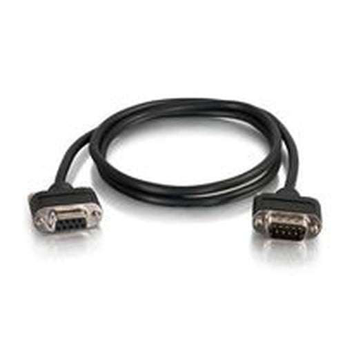 C2G 3,6 m CMG-zertifiziertes Low-Profile Nullmodem DB9 M-F Serielles Kabel
