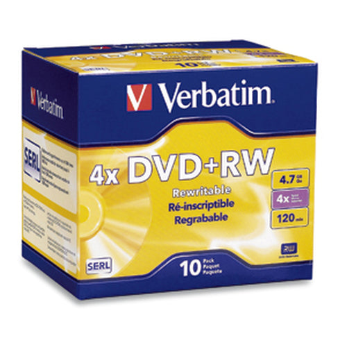 DVD+RW Verbatim DataLifePlus 4,7 GB Jewel Case 10er-Pack