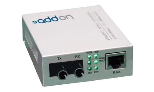 AddOn Networks 1000Base-TX(RJ45) to 1000Base-LX(ST), 1310nm network media converter