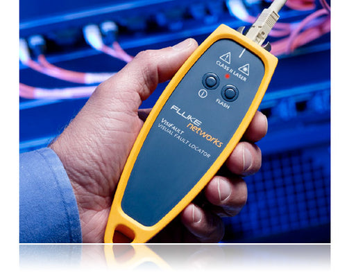 Fluke VisiFault Orange & Yellow Fiber Tester MM/SM 0-40°C 180g Lightweight