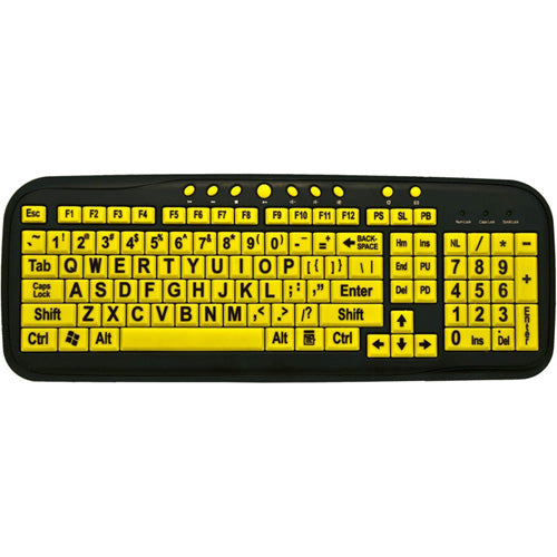 Kabelgebundene Ergoguys EZsee Multi-Media Tastatur USB QWERTY in voller Größe