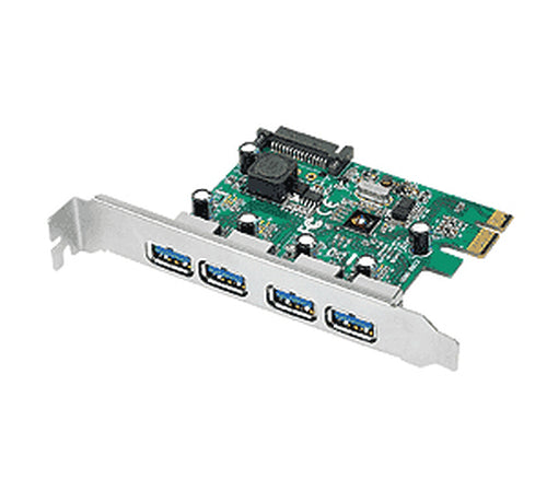 4-Port USB 3.0 PCIe Interface Card Adapter 5 Gbps - Siig