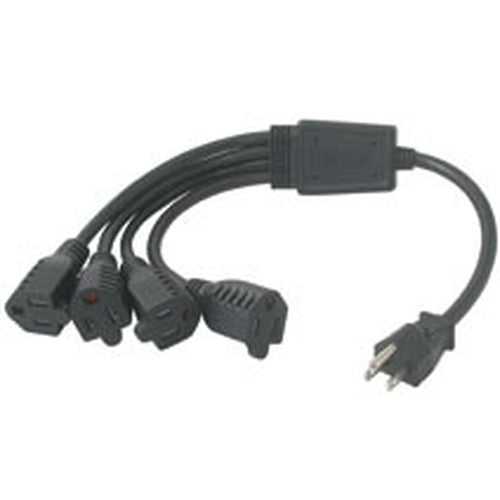 C2G 1-to-4 Power Cord Splitter 3ft