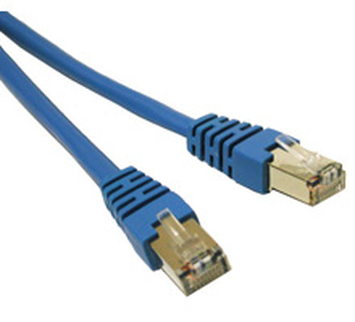 C2G Shielded Cat5E Molded Patch Cable Blue 14ft networking cable