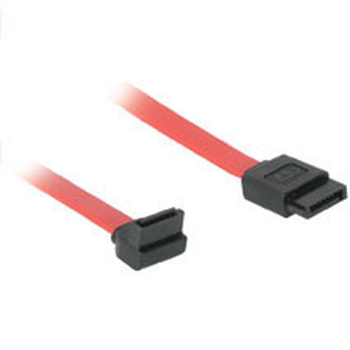 C2G 7-pin 180° to 90° Serial ATA Device Cable 18" SATA cable