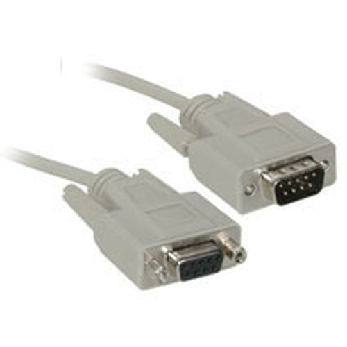 C2G DB9 M/F Extension Cable, Beige 25ft serial cable