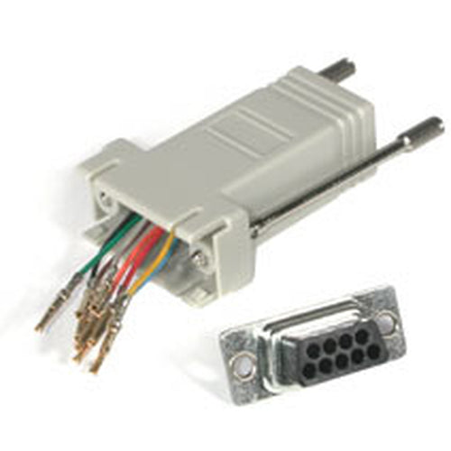 C2G RJ45/DB9M Modular Adapter Gray