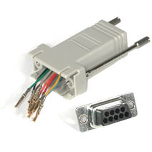 C2G RJ45/DB9F Modular Adapter Gray
