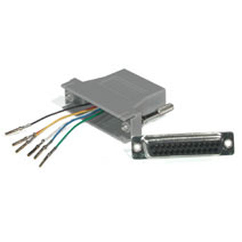 C2G RJ45/DB25M Modular Adapter Gray