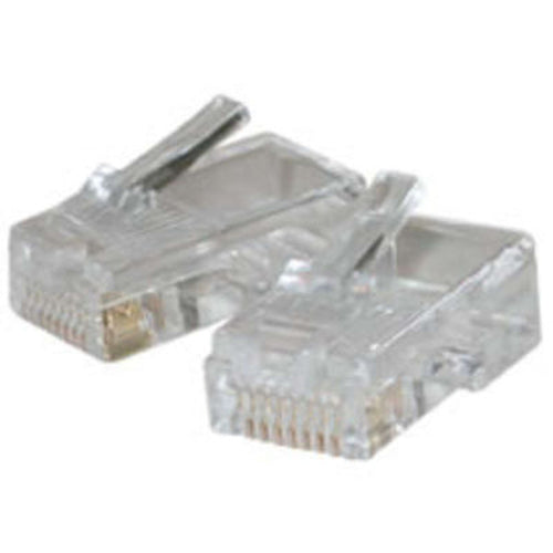 C2G RJ45 Cat5 8x8 Modular Plug for Flat Stranded Cable 10pk