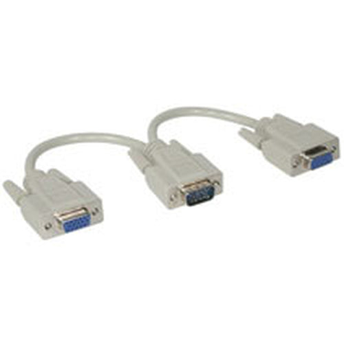 C2G Economy Male to Dual Female SVGA Y-Cable 8" VGA cable
