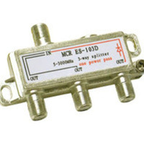 C2G 3-Wege Hochfrequenz-Splitter Silber Netzwerk-Splitter