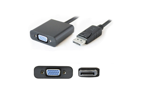 DisplayPort to VGA Adapter AddOn Networks 0.2m Male to Female Black
