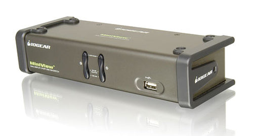 iogear 2-Port Dual View with cables KVM switch