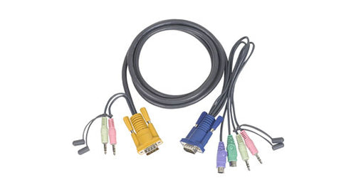 iogear Micro-Lite™ Bonded All-in-One PS/2 6ft KVM cable
