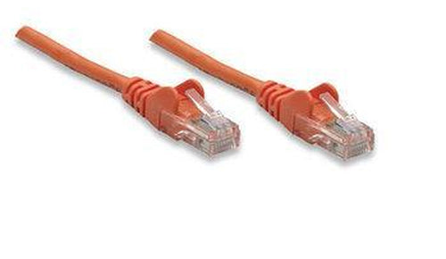 Intellinet Cat6 Netzwerkkabel 1m - U/UTP RJ-45 - High-Speed Orange Kabel