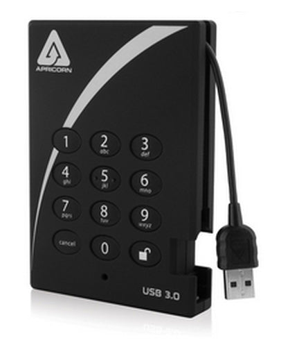 Apricorn Aegis Padlock Fortress 1TB external hard drive