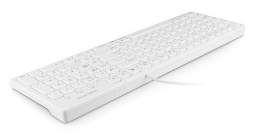 Wired USB Keyboard Macally MKEYE Full-Size White