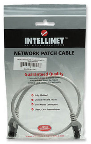 Intellinet Cat6 UTP Netzwerkkabel - 0,3m - Grau - RJ-45