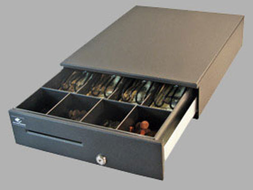 Cash Drawer 24V Black APG Solutions JB320-BL1317 Compact Dimensions 337.8mm x 436.9mm x 112.3mm