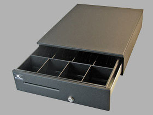 Cash Drawer 24V Black APG Solutions JB320-BL1317 Compact Dimensions 337.8mm x 436.9mm x 112.3mm