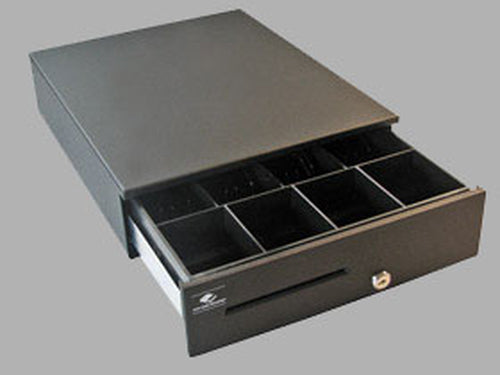 Cash Drawer 24V Black APG Solutions JB320-BL1317 Compact Dimensions 337.8mm x 436.9mm x 112.3mm