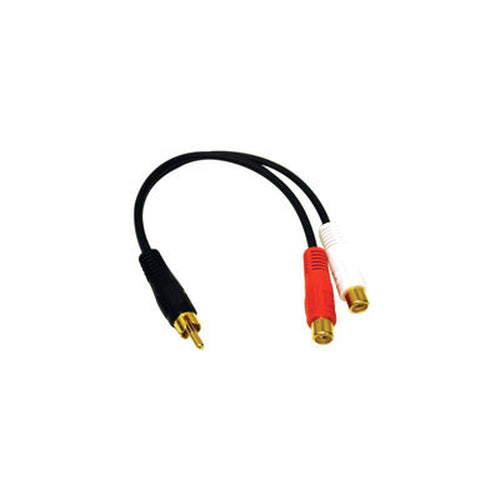 C2G Value Series RCA Plug to RCA Jack x 2 Y-Cable audio cable