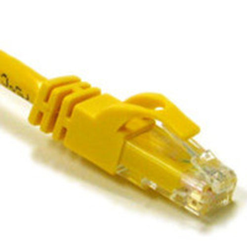 C2G 7ft Cat6 550MHz Snagless Crossover Cable Yellow networking cable