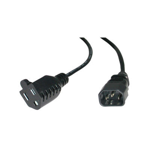 C2G 6ft 18 AWG Monitor Power Adapter Cable (NEMA 5-15R -> IEC320C14)